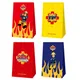 4pcs/kit Fireman Sam Party Loot Bags Firefighter Birthday Party Favors Candy Bags Firefighter