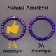 5A Amethyst Bracelet Made of Real Natural Stone Bead Body-Purifying Geniune Amethyst Original