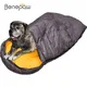 Benepaw Cozy Dog Sleeping Bag Waterproof Portable Travel Short Fleece Inner Pet Bed For Camping And