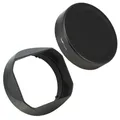 Haoge LH-S245N Paraluce quadrato in metallo a baionetta per Sony FE 50mm F2.5 G FE 40mm F2.5 G FE 24mm F2.8 G Paraluce con copriobiettivo