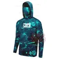 Pelagic Fishing Shirts Summer UPF 50+ Mens Hooded Fishing Shirt Mask UV Hoodie Hooded Fishing Shirts