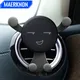 Gravity Car Phone Holder Air Vent Clip Smile Face Bear Mount Mobile Phone Holder Cell Phone Stand