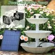 Solar Bird Bath Water Fountain Detachable DIY Water Landscaping Fountain For Bird Bathing Garden