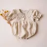 Plaid neonata tuta cotone neonato neonata tuta intera vestiti appena nati estate
