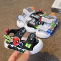 Disney Breathable Sport Sandals Summer Cartoon Spiderman Sandals for Boys Casual Beach Shoe Cute