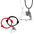 DIY Couple Necklace Bracelet Game Controller Necklace/Bracelet Set Magnetic Couple Pendant Necklace