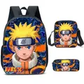 3D Printed Naruto School Bag Backpack Student Backpack One Piece Dropshipping Three Piece Set