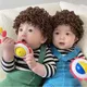 Bonnet en tricot drôle pour enfants bonnet de perruque de cheveux bouclés sauvages chapeaux et