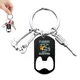 Porte-clés portable en acier inoxydable pour papa porte-clés tournevis outil de quincaillerie
