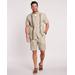 Blair Men's John Blair® Relaxed-Fit Linen Blend Drawstring Shorts - Tan - 2XL