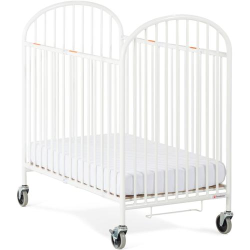 Pinnacle Babybett zusammenklappbar aus Stahl in Weiß Tragbares Reisebett für Babys mit Matratze &