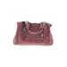 Coach Factory Leather Satchel: Pebbled Burgundy Solid Bags