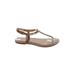 Bernardo Sandals: Silver Solid Shoes - Women's Size 6 - Open Toe