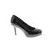 Madden Girl Heels: Slip On Stiletto Cocktail Black Print Shoes - Women's Size 6 - Round Toe