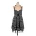 Cocktail Dress - A-Line Halter Sleeveless: Black Dresses - Women's Size 14