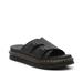 Dax Men's Leather Slide Sandals Black