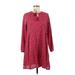 Mata Traders Casual Dress - Popover: Burgundy Dresses - Women's Size Medium