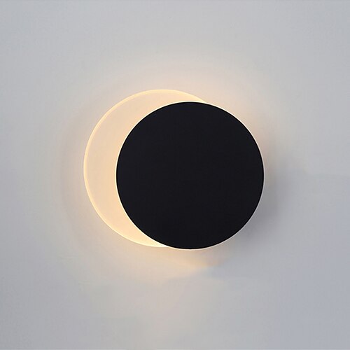 Lightinthebox 1-flammige 25 cm LED-Wandleuchte, Augenschutz, moderne Einfachheit, nordischer Stil, Acryl-Wandlampen, Esszimmer, Büro, Aluminium-Wandleuchte, 110–120 V, 220–240 V Image