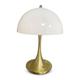 Aluminum Table Lamp Mushroom Shaped Rechargeable Stepless Dimming Indoor Bedroom Restaurant Bar Decoration Atmosphere Lamp Type-C