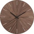 Wall Clock Simple Modern Design Wooden Clocks for Bedroom Wood Wall Watch Home Decor Silent Digital Large Wall Clock Kitchen Solid Wood Wall Clock Mute Clock Watch Living Room Home Office Quartz Wall