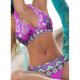 Women's Swimwear Bikini 2 Piece Swimsuit Halter Sexy Floral V Neck Vacation Beach Wear Bathing Suits