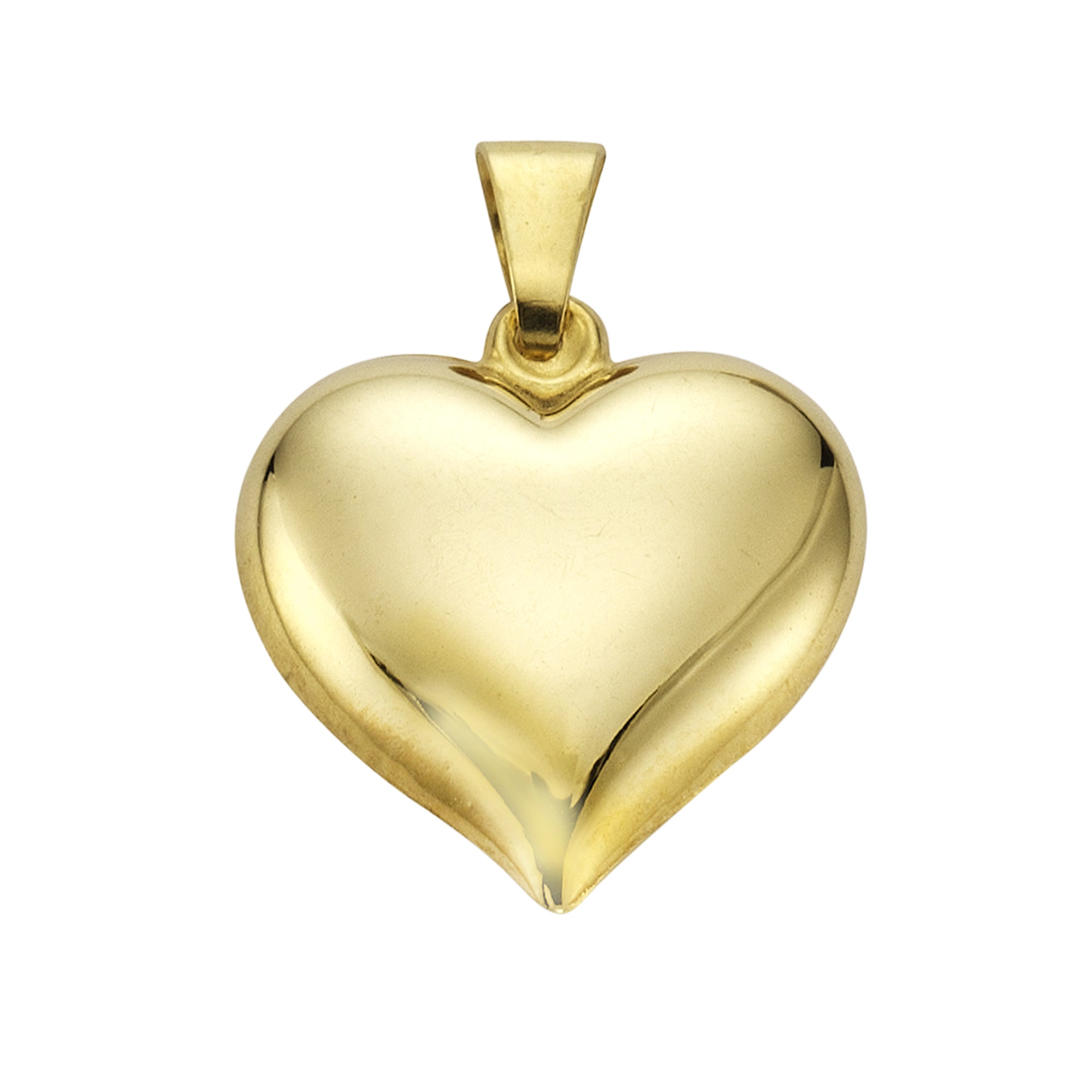 Kettenanhänger "Gold 333 Motiv Herz", gelb, FASCINATION BY ELLEN K., Schmuckanhänger, Damen, one-size, Gold, 0,7 g, Kettenanhänger