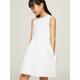 Minikleid TOMMY HILFIGER "BRODERIE ANGLAISE MONOGRAM DRESS" Gr. 14 (164), N-Gr, weiß (white) Mädchen Kleider Festliche