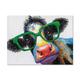 Handmade Oil Painting Canvas Wall Art Decoration Modern Animal Colours Cow Wear Glasses for Home Decor Rolled Frameless Unstretched Painting