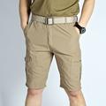 Men's Tactical Shorts Cargo Shorts Shorts Hiking Shorts Button Multi Pocket Plain Wearable Short Outdoor Daily Going out Fashion Classic Black Army Green