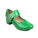 Women's Sandals Mary Jane Work Daily Chunky Heel Round Toe Elegant Vintage Patent Leather Buckle Black Brown Green
