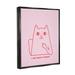 Stupell Industries Do What I Want Cat Framed On Canvas by LulusimonSTUDIO Print Canvas in Pink | 21 H x 17 W x 1.7 D in | Wayfair bb-570_ffb_16x20