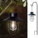 Lampada a Sospensione Solare Lampada A Sospensione Da Esterno Lanterna Solare Portatile Design Retrò Metallo Impermeabile Luci Da Giardino A Led Decorative Per Giardino Patio Balcone Percorso