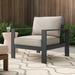 Mercury Row® Gelston Patio Chair w/ Cushions in Gray | 33.07 H x 33.8 W x 33.8 D in | Wayfair 8E377531C15E41EA99DF4964280D9276