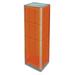 Azar Displays 700405-ORG Orange Four-Sided Pegboard Tower Floor Display on Revolving Base. Spinner Rack Stand. Panel Size: 16 W x 60 H
