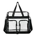 QIIBURR Carry on Tote Bags for Women Transparent Handbag Transparent Bag Portable Fashionable Womens Shoulder Bag Storage Bag Handbags for Women Shoulder Bags Large Cosmetic Bags for Women