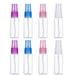 8Pcs 15ml Transparent Squeezable Dispensers Perfume Liquids Lotion Containers Random Color