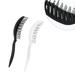 2Pcs Professional Ribs Comb Curving Comb Moist Women Nylon Plastic Massage Hair Care Hair Styling Combs Beauty Accessories (Black and White)