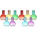 10 Pcs Vintage Glass Perfume Bottles Colored Scent Bottle Refillable Perfume Holder(10ml)