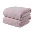 On clearance Coral Velvet Towel for Adult Daily Use At Home Absorbent Dry Hair Towel That Does Not Hair Beach Towel Strip Patterned Bath Towel Hand Towels for Bathroom Bathroom Hand Towels Hand Towel