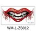 Deagia Room Decor Clearance New Halloween Prank Makeup Temporary Halloween Clown Horror Mouth Stickers Removable and Realistic Temporary Kit Halloween Makeup Props Office Decor