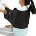 Leetye Mei Back Transfer Sling for Seniors Widened Back Curve Design Transfer Belt for Movement Bed Assist Handle Back Lift Belt for Patient Care (Black)