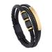 Braided Leather Bracelet Titanium Steel Accessory Bracelet Magnetic With Y6X5