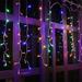 Stiwee 2024 New Type Lamp Icicle String Lights 13 Ft Icicle String Lights 96 LED Icicle Curtain Lights For Bedroom Party Wedding Xmas Holiday Light Decorations