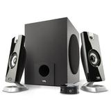 Cyber Acoustics CA-3090 2.1 Speaker System with Subwoofer with 18W of Power â€“ Easy Setup and Convenient Controls Great for Music Movies and Gaming