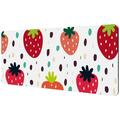 OWNTA Fruit Pattern Strawberries Summer Pattern Rectangular Extended Desk Pad with Non-Slip Rubber Bottom Suitable for Home Office Desktop Mat Gaming Pad Gaming Mouse Pad