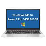 HP EliteBook 845 G7 840 Series 14 IPS FHD (Ryzen 5 Pro 4650U 16GB RAM 512GB PCIe SSD AMD 6-Core (Beat i7-1165G7)) Business Laptop w/WiFi + Webcam + Briefcase Windows 10 Pro/Win 11 Pro