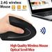 HERESOM Wireless Gaming Mouse 6D 2.4G Wireless Ergonomic Vertical Mouse Optical 1600DPI Gaming Mic