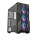 Cooler Master MasterBox TD500 Mesh Airflow ATX Mid-Tower with Polygonal Mesh Front Panel Crystalline Tempered Glass E-ATX up to 10.5 Three 120mm ARGB Lighting Fans