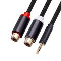 Andoer Audio Cable Inch To Rca Player Y Adapter Tv Dvd Mp3 Female Cable 1/8 Y Adapter Audio Rca Stereo Audio Plated 1ft Mobile Cables Cable Plated 1ft Mobile Pc Tv 3.5mm Male To Mp3 Player Y Dual Rca