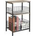 17 Stories End Table, Industrial Retro Side Table Nightstand Storage Shelf For Living Room Bedroom Kitchen Family & Office | Wayfair